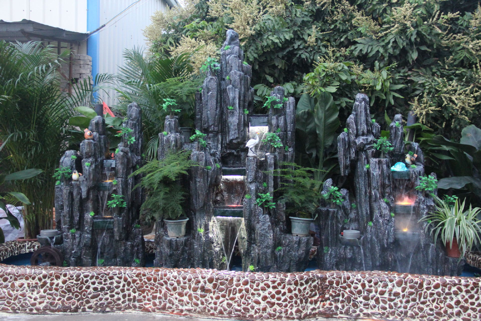 厂家供应大型假山流水喷泉户外园林阳台花园室内客厅假山流水景观