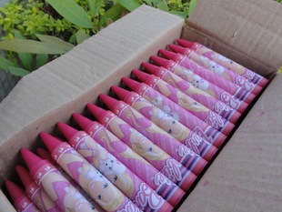 新品推荐 高质量散装粗蜡笔 礼品彩色蜡笔 来图来样定做