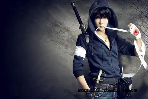 cosplay盗墓笔记折原临也张起灵小哥黑瞎子金木研黑色逼真cos假发