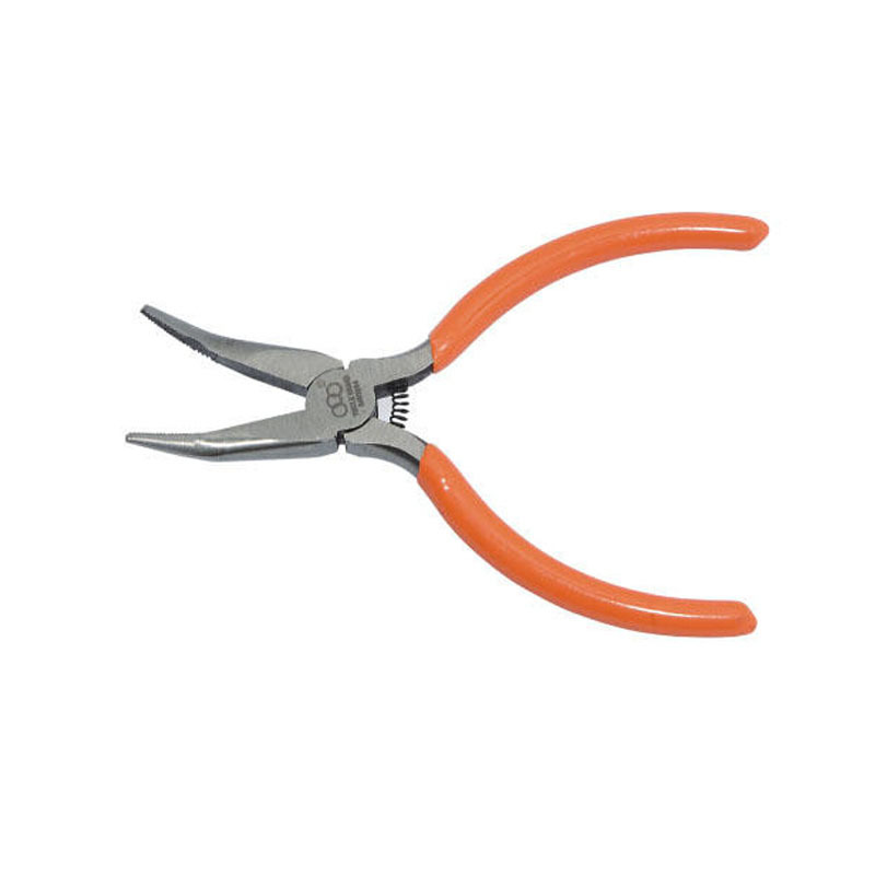 厂家直销 三圈正品 单色柄迷你弯嘴钳 0403004 促销中