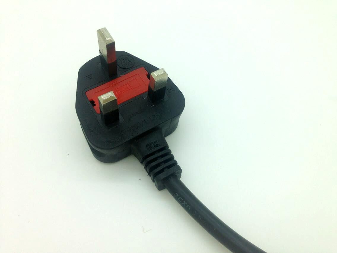 5平方 1.8米大英式英标香港插头梅花尾ac电源线