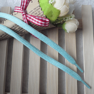 0.8cm青色涤纶空心扁绳封头绳 鞋带卫衣用 厂家直销 热销全国