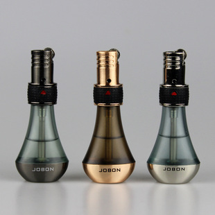 中邦jobon正品酒精灯式创意鬼火打火机充气砂轮定火飞火飘火965-1