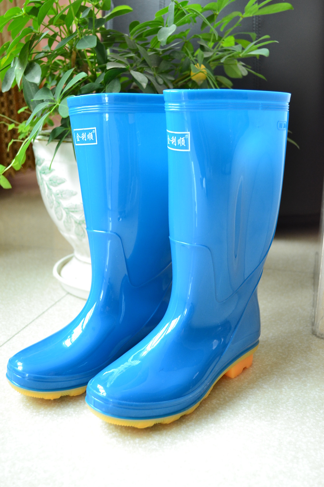 厂家直销女双色底新款雨鞋 防滑耐磨女雨靴 3288水鞋套鞋批发