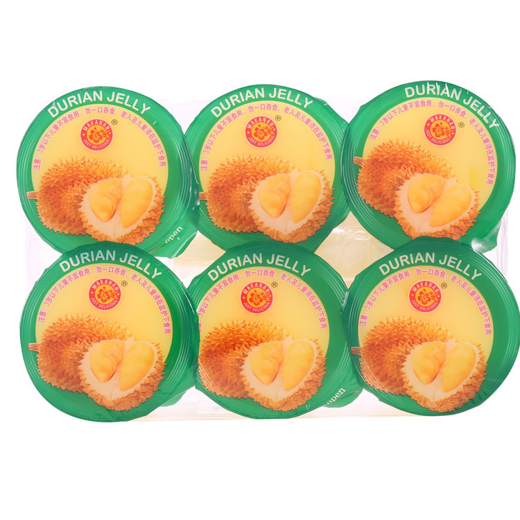 榴莲味果味型进口果冻  美味可口儿童成人必备休闲零食 营养果冻