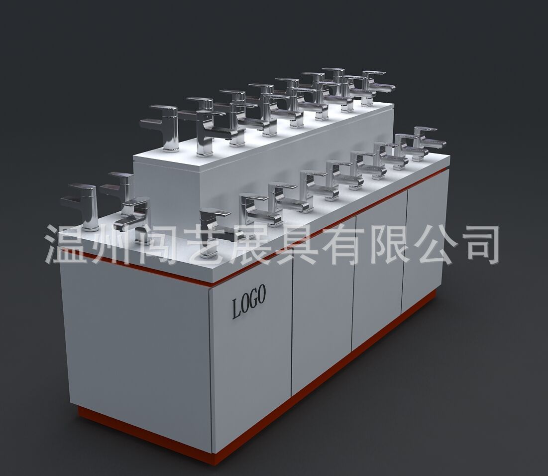 水龙头展柜 龙头展柜 卫浴龙头展台 洁具 龙头展示架 水龙头展示