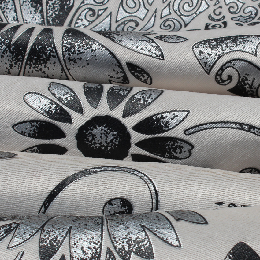 超柔压胶印花沙发靠垫抱枕面料桌布椅子布料箱包布 批发