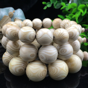 天然象牙木 手串热销 印尼 极品白花梨 鬼眼对眼 佛珠