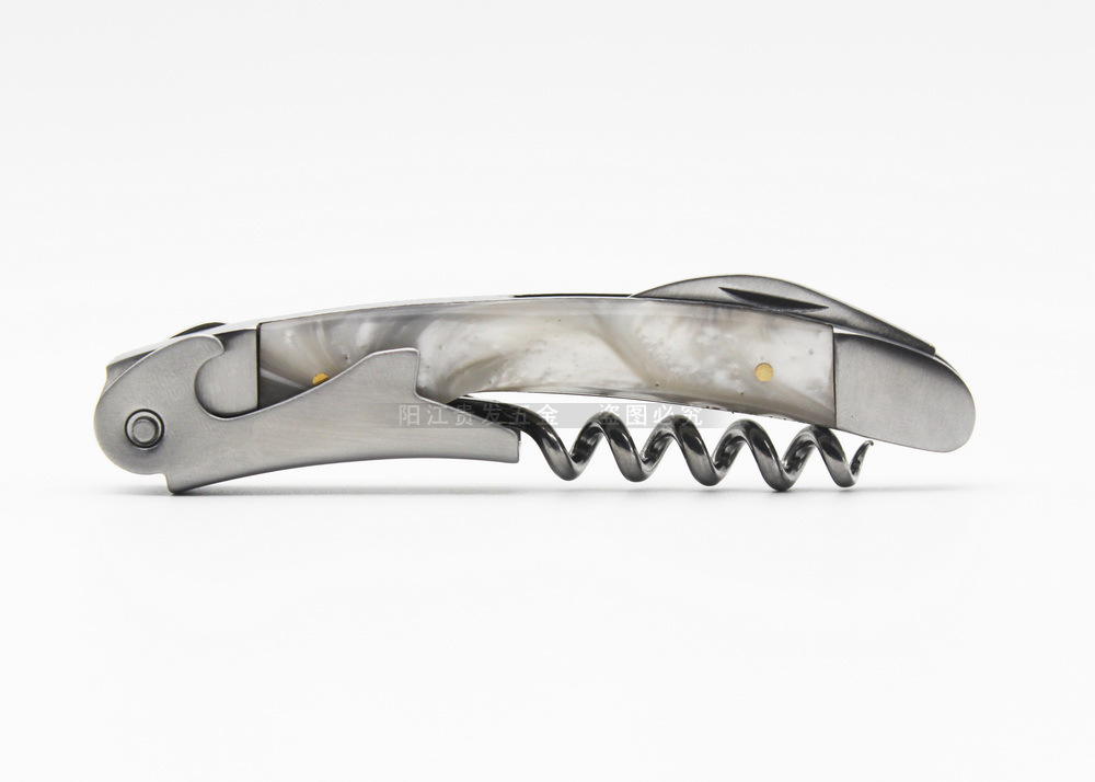 爆款新品树脂海马刀红酒开瓶器阳江白色精品外贸出口礼品时尚01