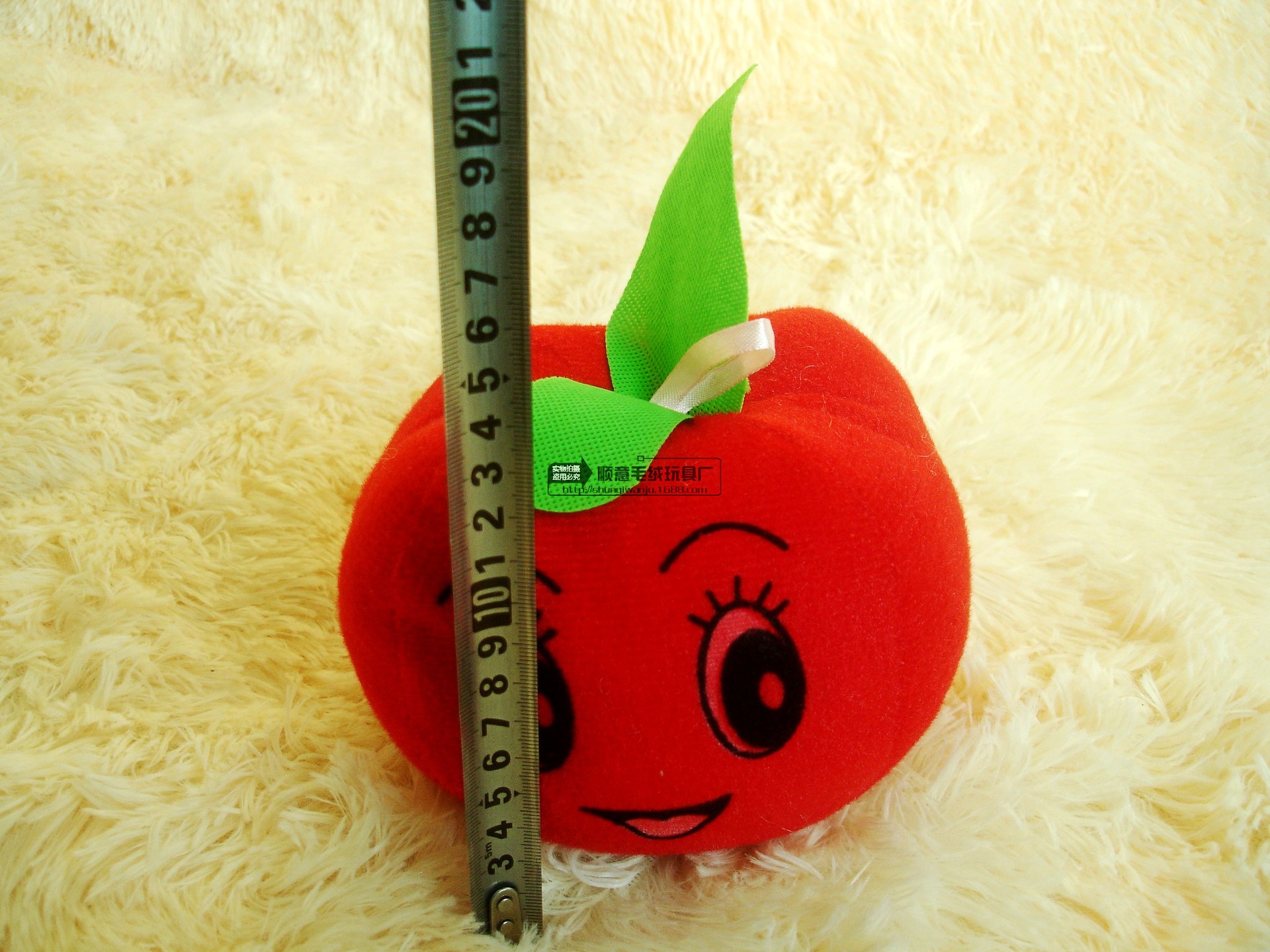 水果毛绒玩具苹果娃娃玩具2元庙会奖品婚庆抛洒娃娃量大包邮