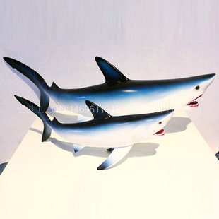 仿真鲨鱼 超大条假鲨鱼模型 样品房装饰假海鱼 18寸,28寸大鲨鱼