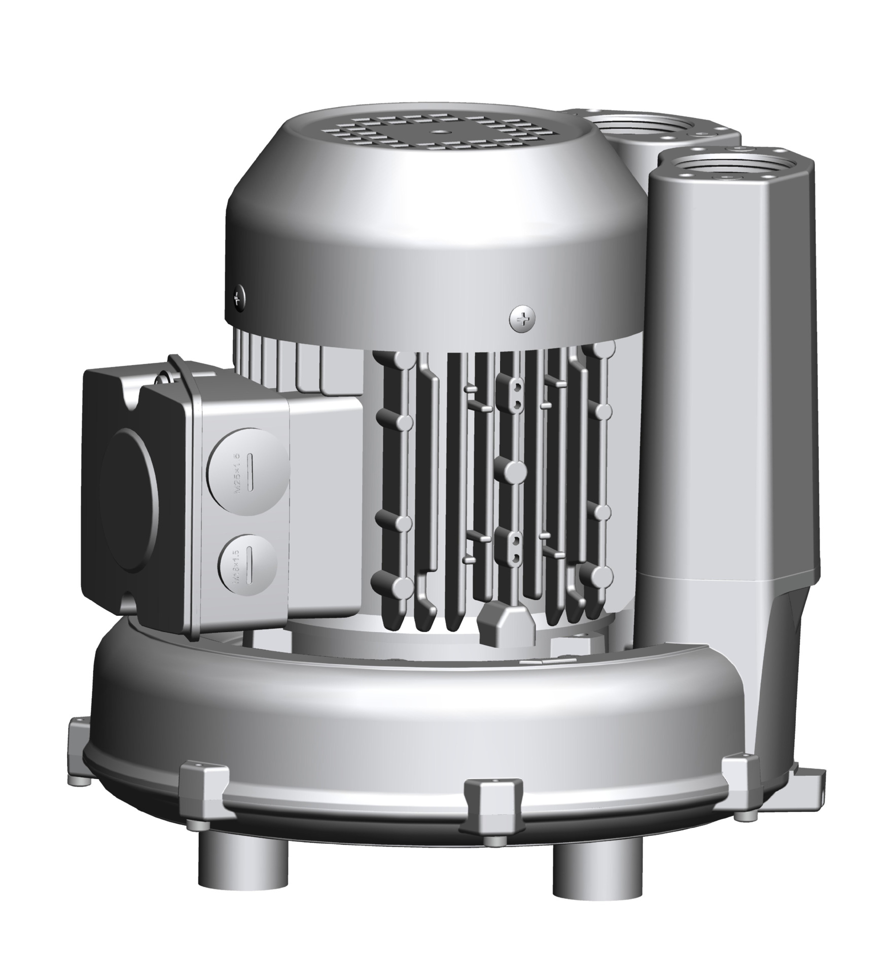 工厂直销 小型高压真空泵 功率250w 漩涡式高压风机 380v三相电