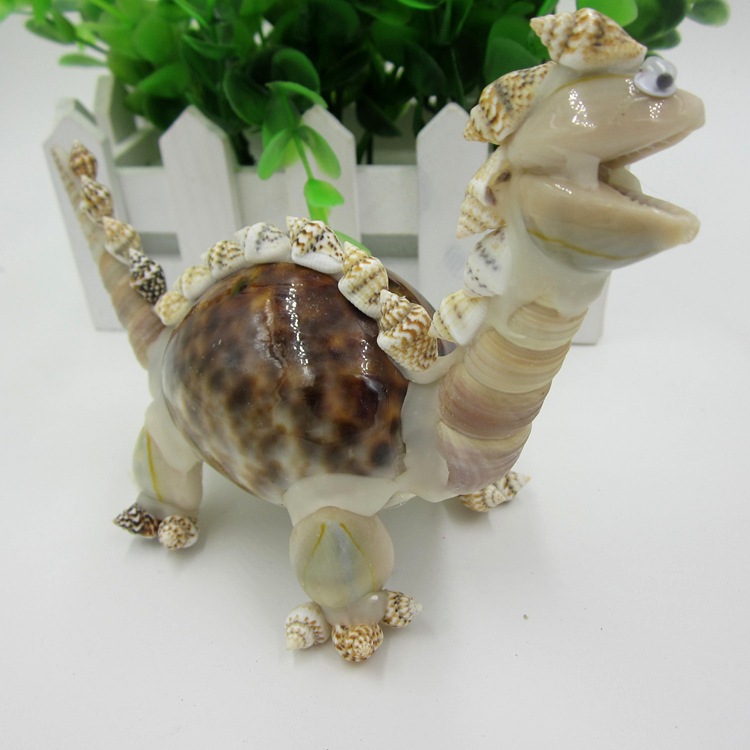 海螺贝壳恐龙摆件创意摆设品小礼品地摊热卖小动物田园风格工艺品