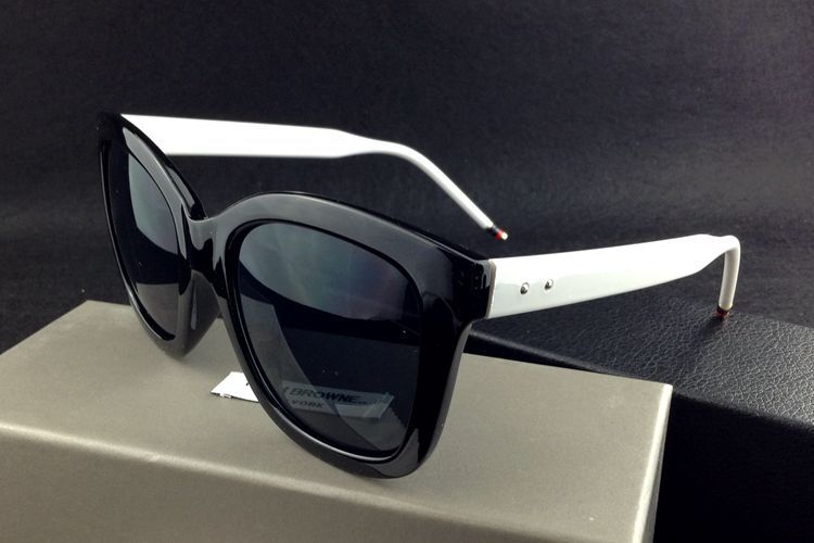 桑姆布朗尼thom browne方框太阳眼镜男女潮款墨镜复古权志龙同款