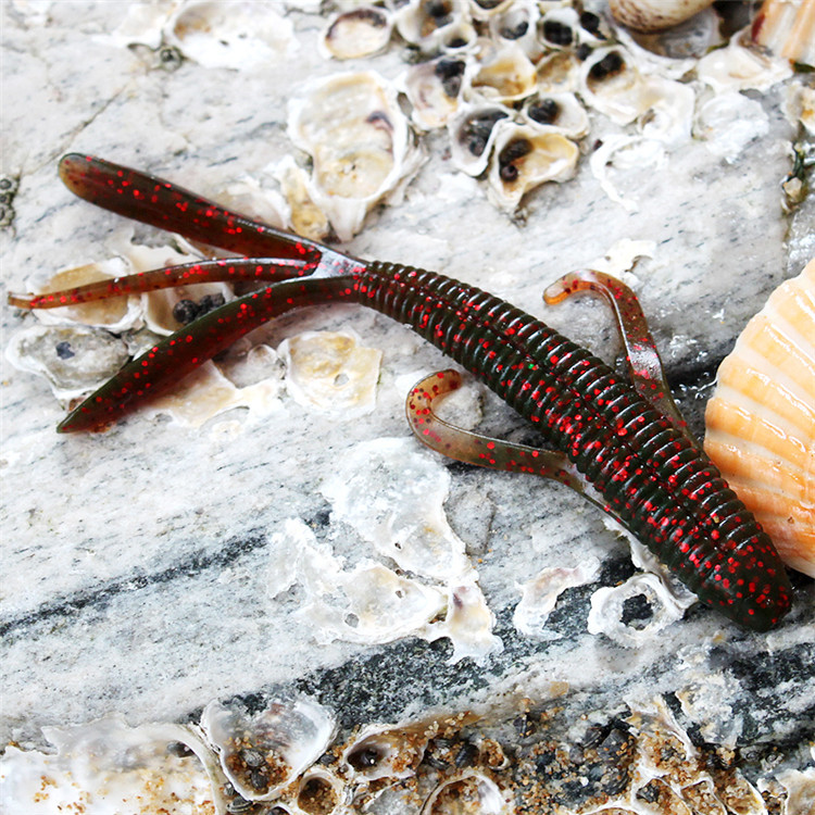 山东威海鱼猎人 魔兽系列路亚软饵亡灵壁虎/w03b/120mm/9g/5条/速沉