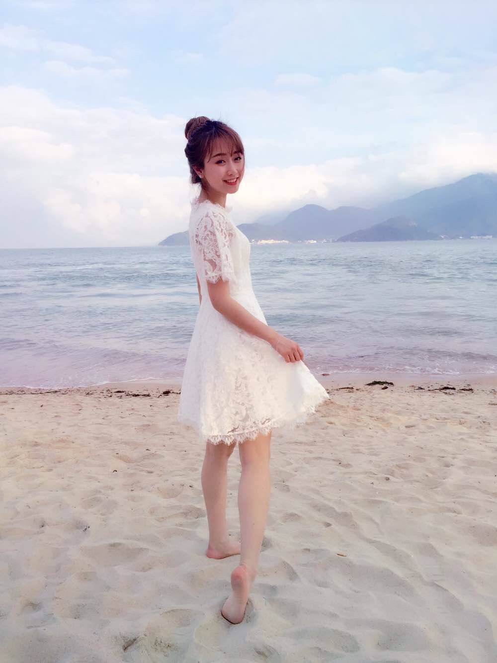 6102韩国东大门代购实拍谭湘君 2015夏装新款伴娘裙蕾丝连衣裙潮