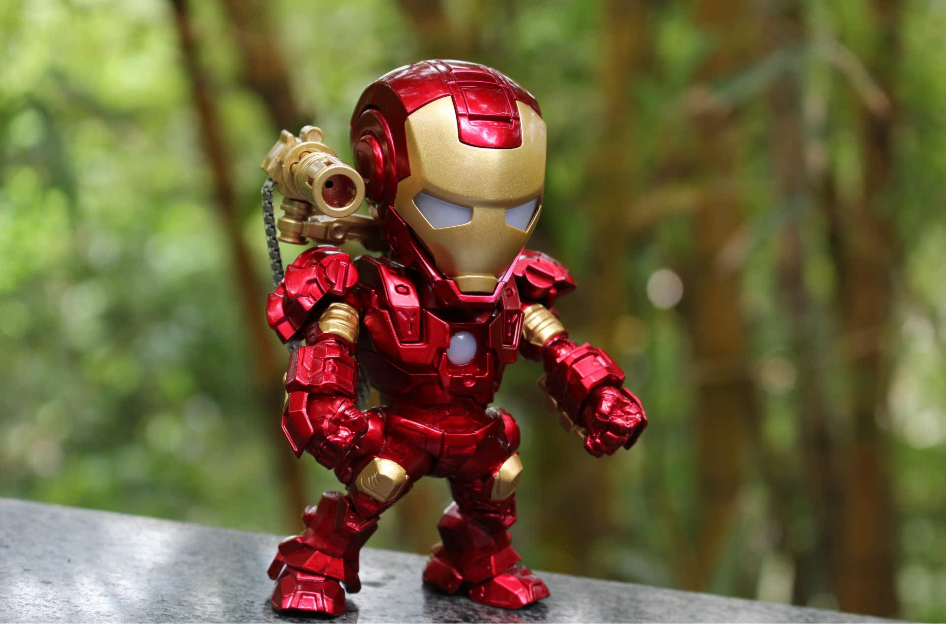 動漫批發 q版聲控鋼鐵俠3 iron man mark iii mk4 q版手辦圖片_10