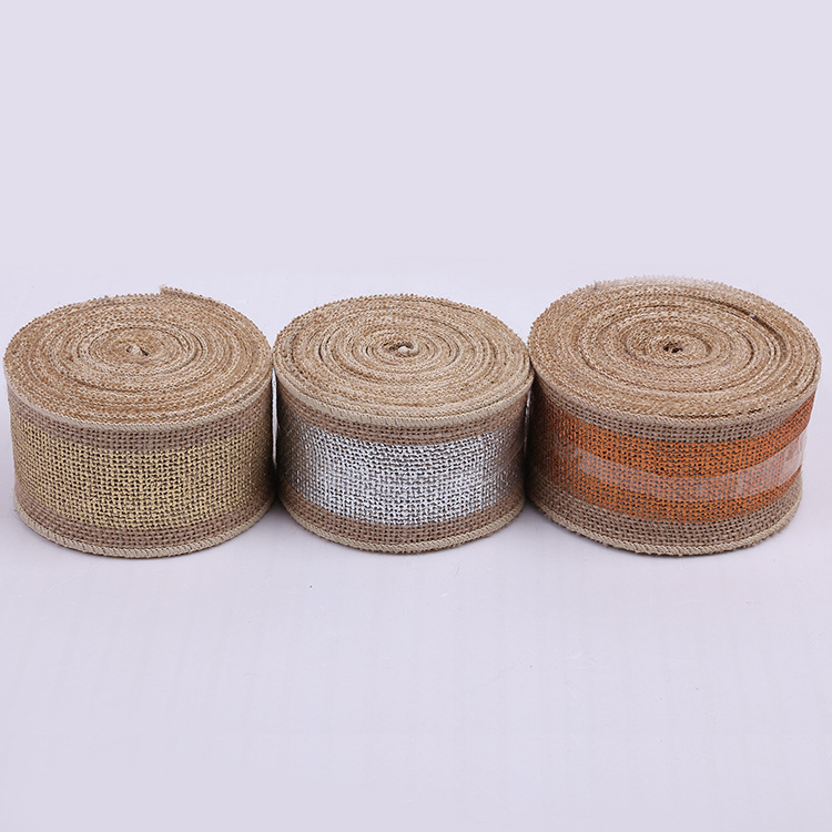 义乌振海 优质黄麻料麻布烫金烫银卷 厂家直销