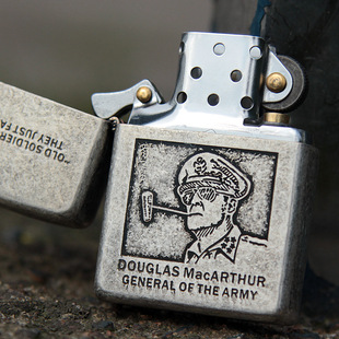 香港正品大亨tycoon煤油打火机 麦克阿瑟 正品防风 生日礼物