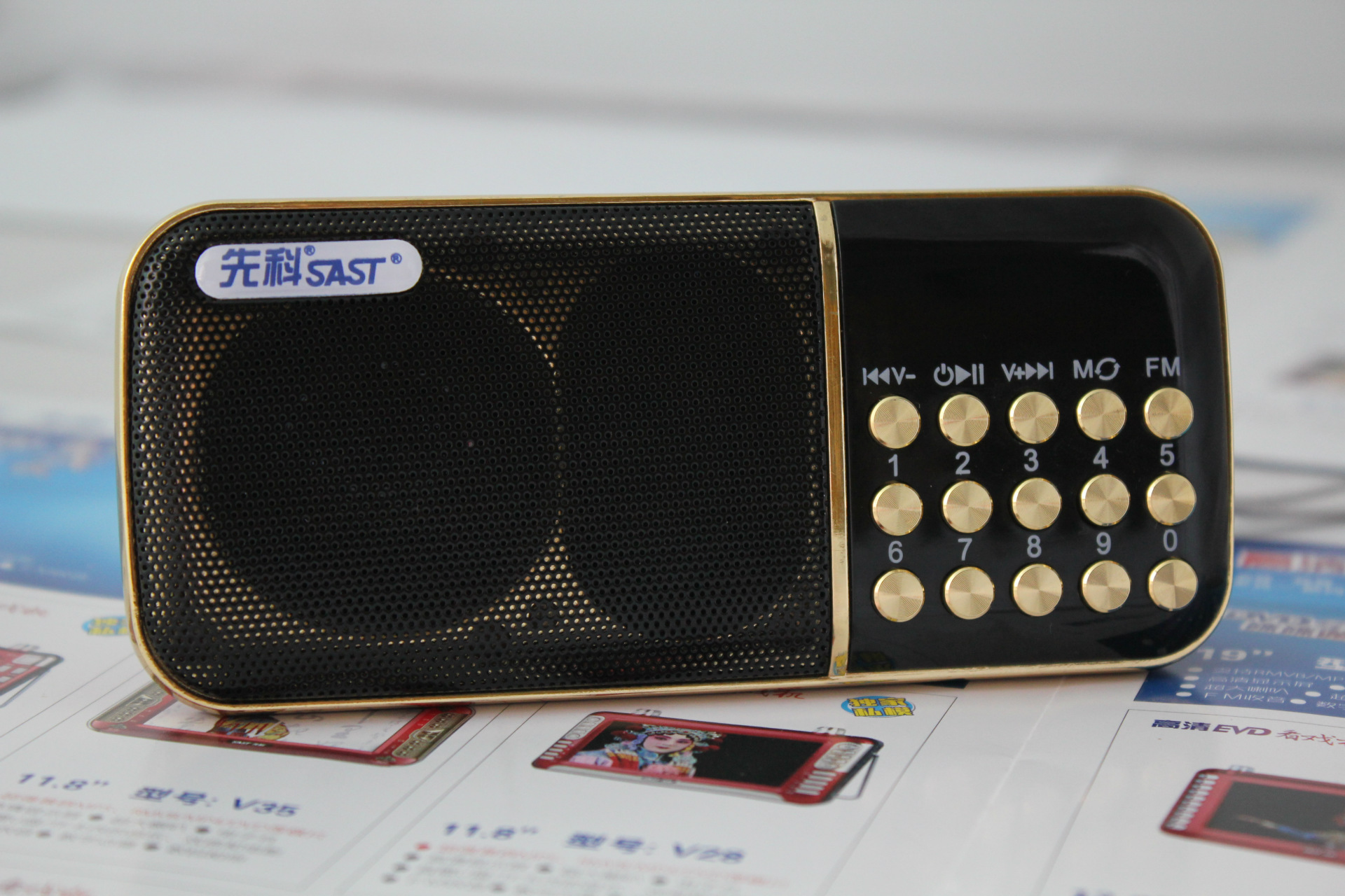 批发先科q100插卡小音箱插卡音箱老人收音机户外音响便携小播放器