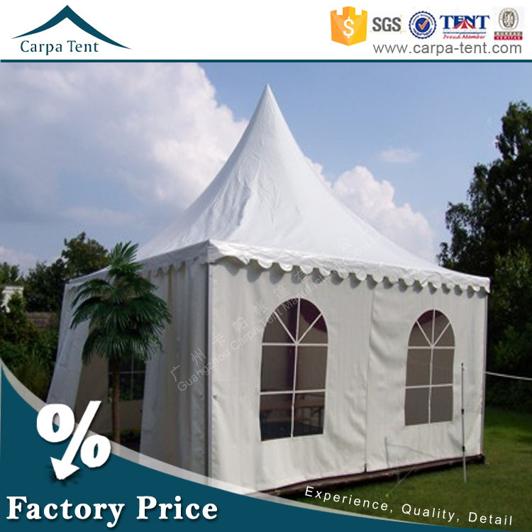 专业生产 5米x5米高强度尖顶欧式篷房 西安车展帐篷