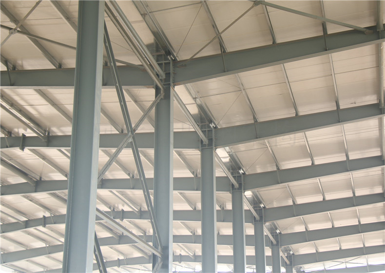 加工 焊接h型钢钢结构构件 连跨工业车间 自重轻 承重大