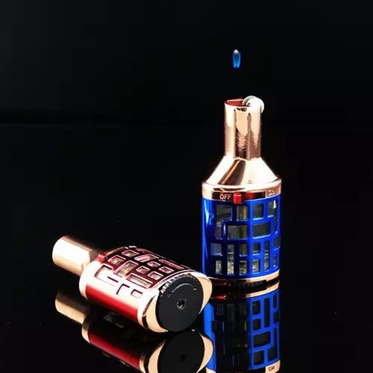 恒磊砂轮飞火飘火台式鬼火打火机防风个性创意无声男士奇葩打火机