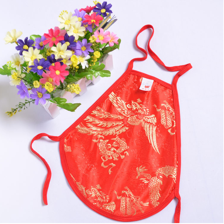 婴幼儿肚兜夏季薄款婴儿护肚凤凰图案纯棉红肚兜兜新生儿肚围衣服