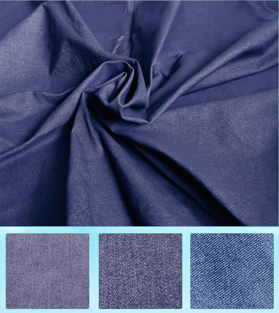 牛仔布厂家热销靛蓝常规款牛仔布涤棉牛仔布斜纹牛仔布弹力牛仔布面料
