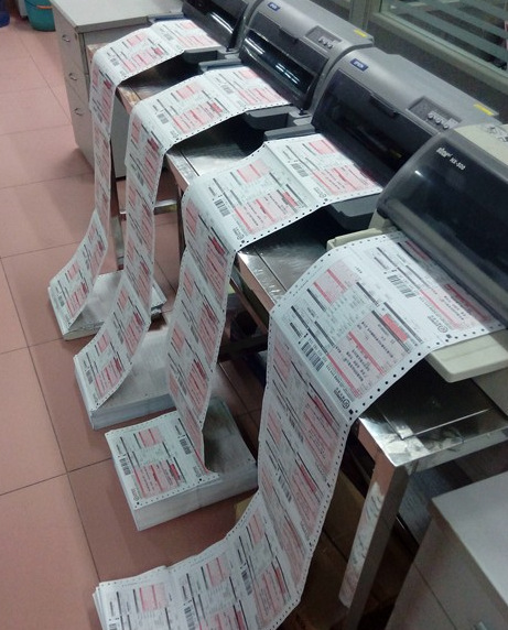 商家的快递单打印模板从而何来