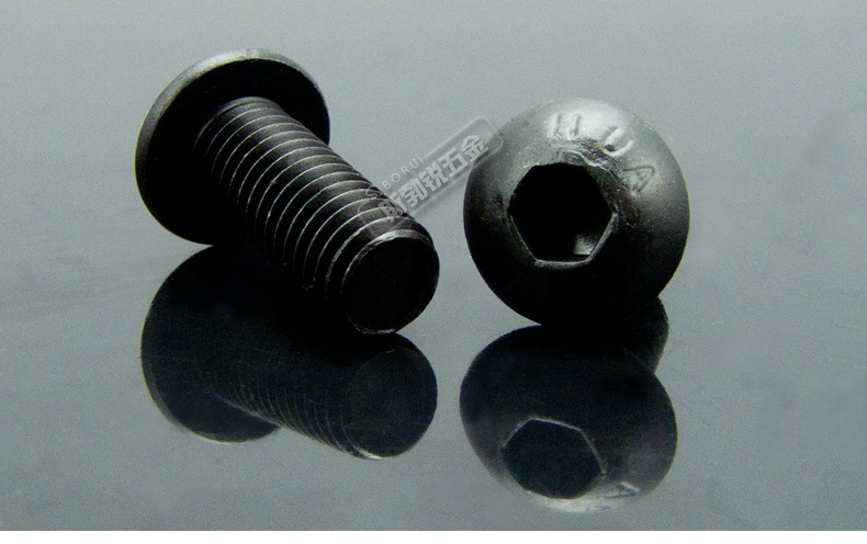 9级公制合金钢半圆头内六角螺钉 圆杯 盘头内六角螺丝 m2-m8