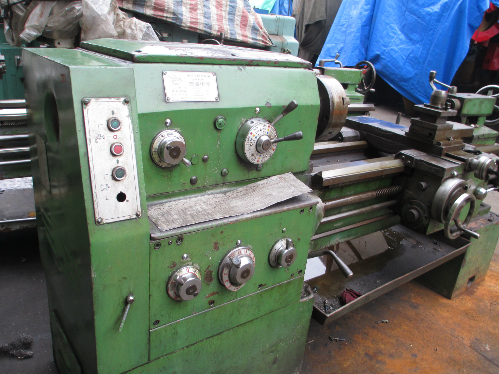 低价供应7成新云南机床厂cy6140x1000车床