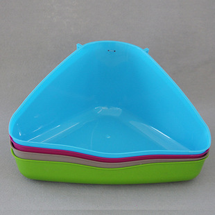 厂家直销 中号宠物厕所盆 三角厕盆 可携带入厕盆