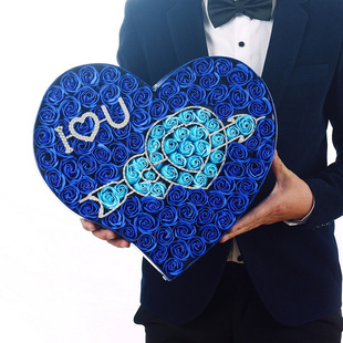 热销99朵一箭穿心创意香皂花玫瑰礼盒情人节肥皂花婚庆用品xz051