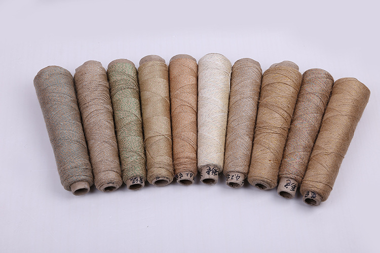 厂家直销 优质黄麻料麻多彩金银丝线