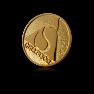 [恒色]徽章 定做 点漆工艺 企业徽章制作 金属徽章胸针