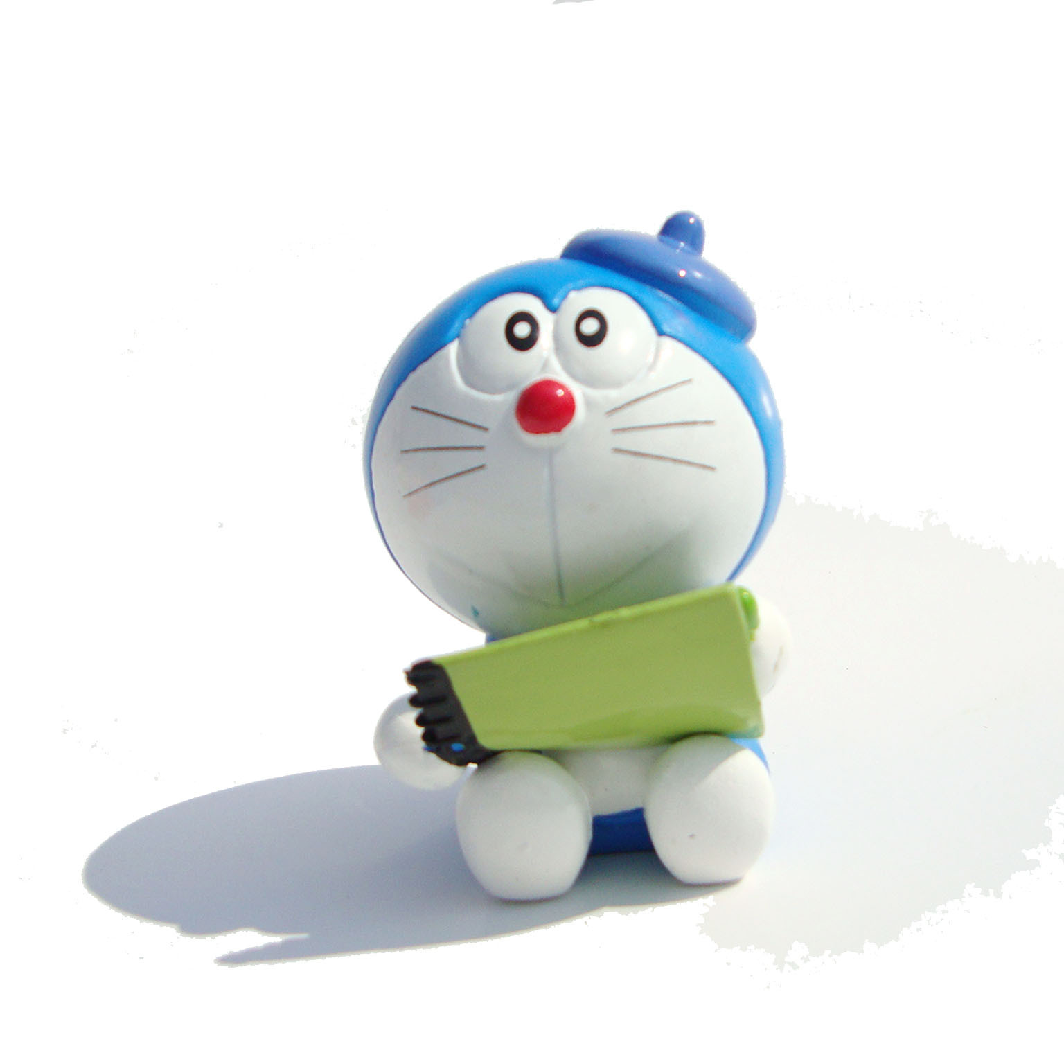 卡宝 满包邮刷牙大雄叮当公仔 机器猫手办摆件