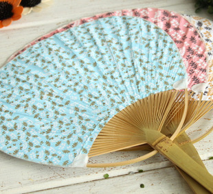 韩国文具 青壹坊tr-bd57041自然爱布面团扇 3颜色 14773