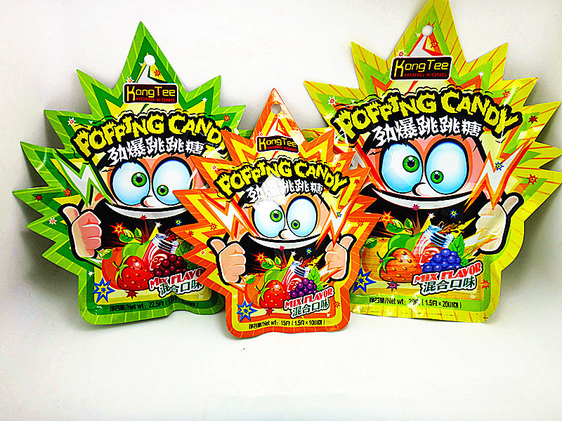 香港劲爆跳跳糖爆炸糖15克22.5克30克混合口味超市新奇休闲零食