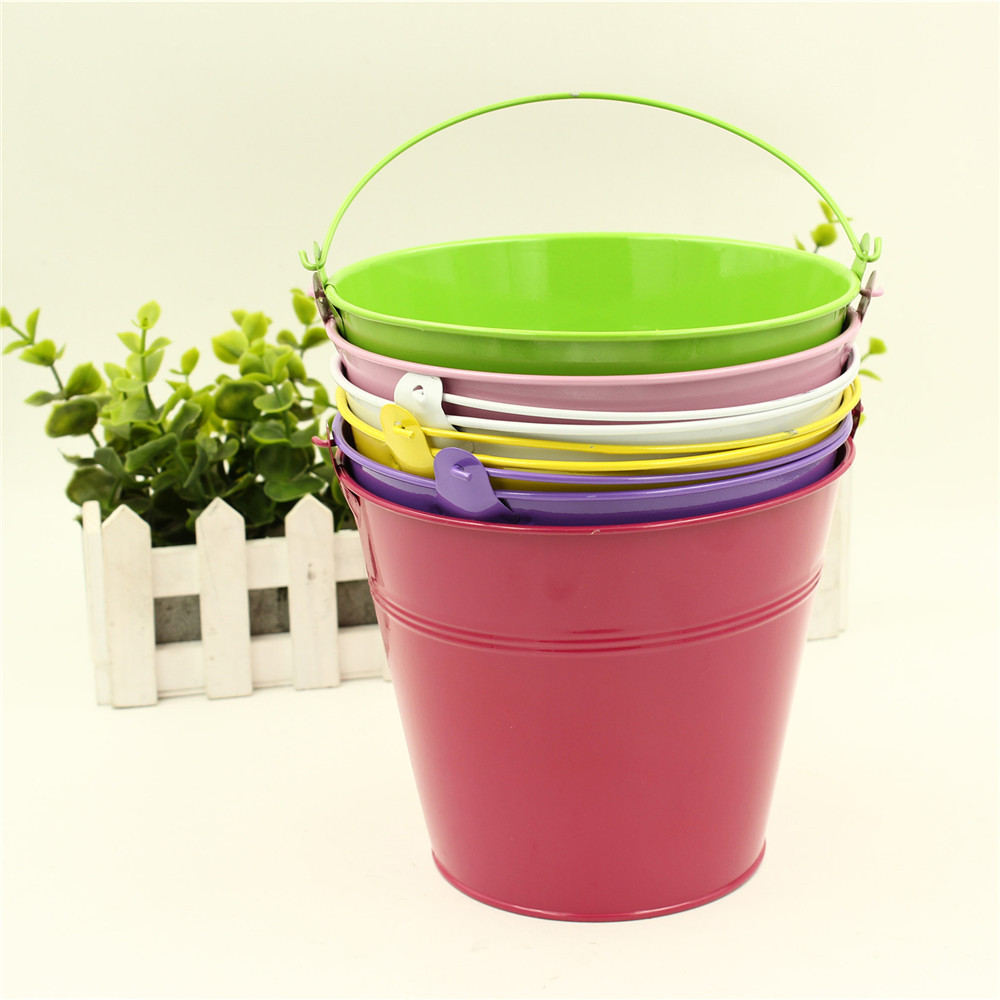 纯色沙滩堆沙桶 室内阳台酒店插花装饰摆设