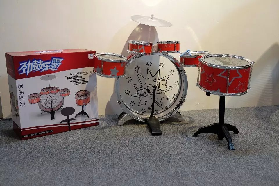 爆款 劲鼓乐霸 儿童架子鼓 塑料仿真爵士鼓玩具 儿童乐器 六鼓