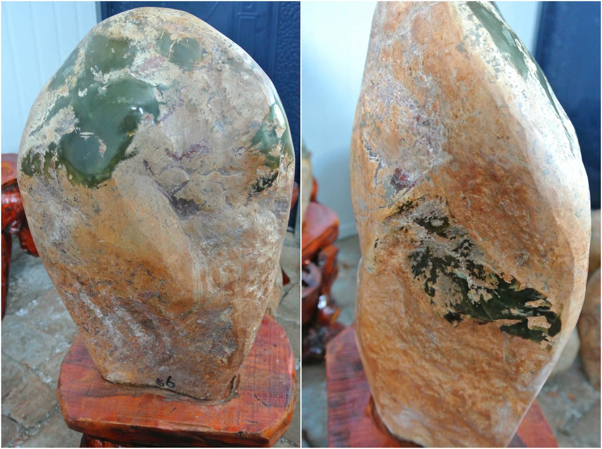 岫玉原石摆件 天然玉石摆件辽宁岫玉石原石毛料摆件批发 玉石原石