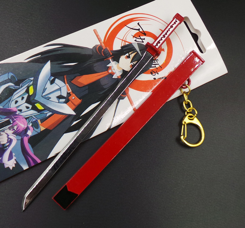 赤之红瞳帝具一斩必杀村雨模型刀扣 cos道具挂件钥匙扣