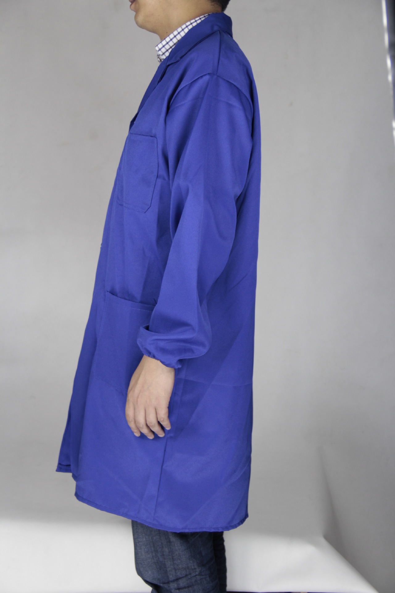 现货供应 蓝大褂 工作服 劳保工作服 蓝大褂生产厂家长大褂