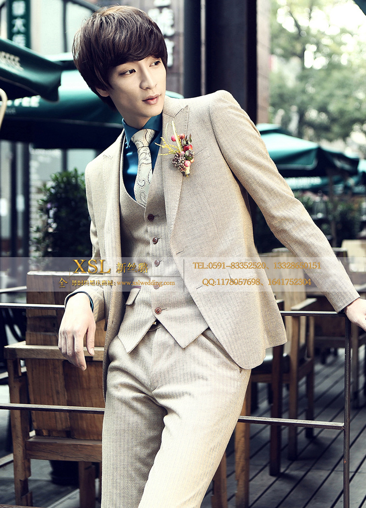 新丝璐2015新郎装司仪礼服 男男唱歌礼服西装套装出租定做