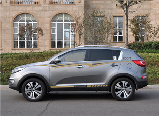 起亚智跑专用车贴拉花 动感车身腰线彩条全车整车贴汽车改装贴纸