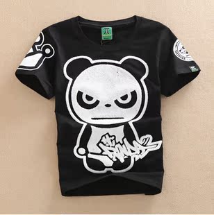 2015潮牌hipanda半袖熊猫人夏季新款短袖学生t恤大码宽松女情侣装