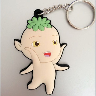 厂家直销pvc软胶捉妖记胡巴钥匙扣 呆萌小妖王胡巴挂件糖宝小礼品