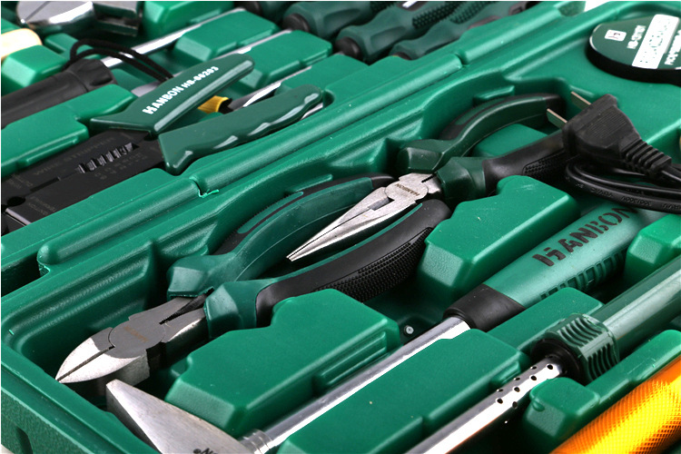 汉邦专业级51件电讯型组套工具家庭组套工具/礼品组合套装包邮