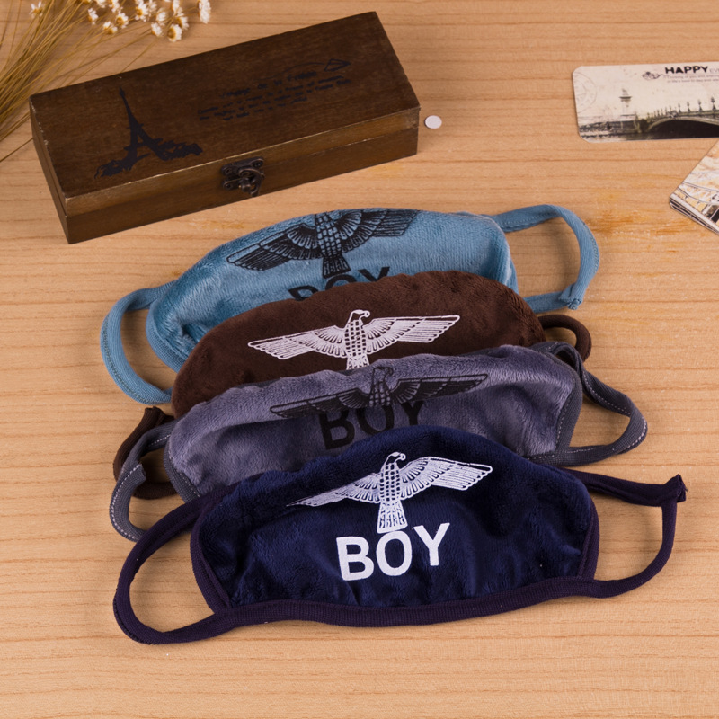 2015 男士保暖双层口罩雄鹰展翅图案口罩k8812超柔绒冬季保暖口罩